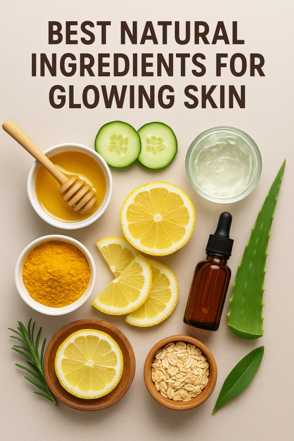 Natural ingredients for glowing skin